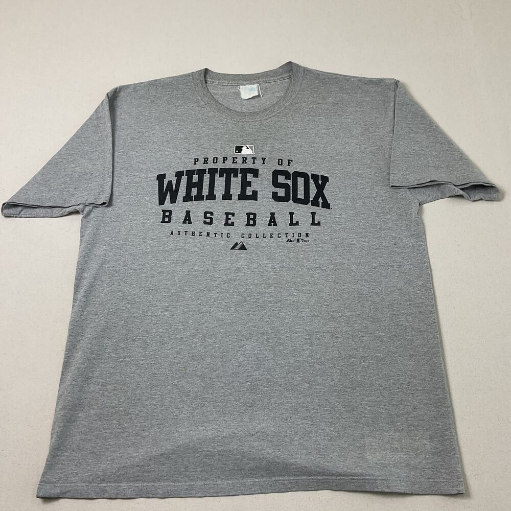 Vintage Majestic White Sox Baseball Authentic Collection T Shirt Mens XL